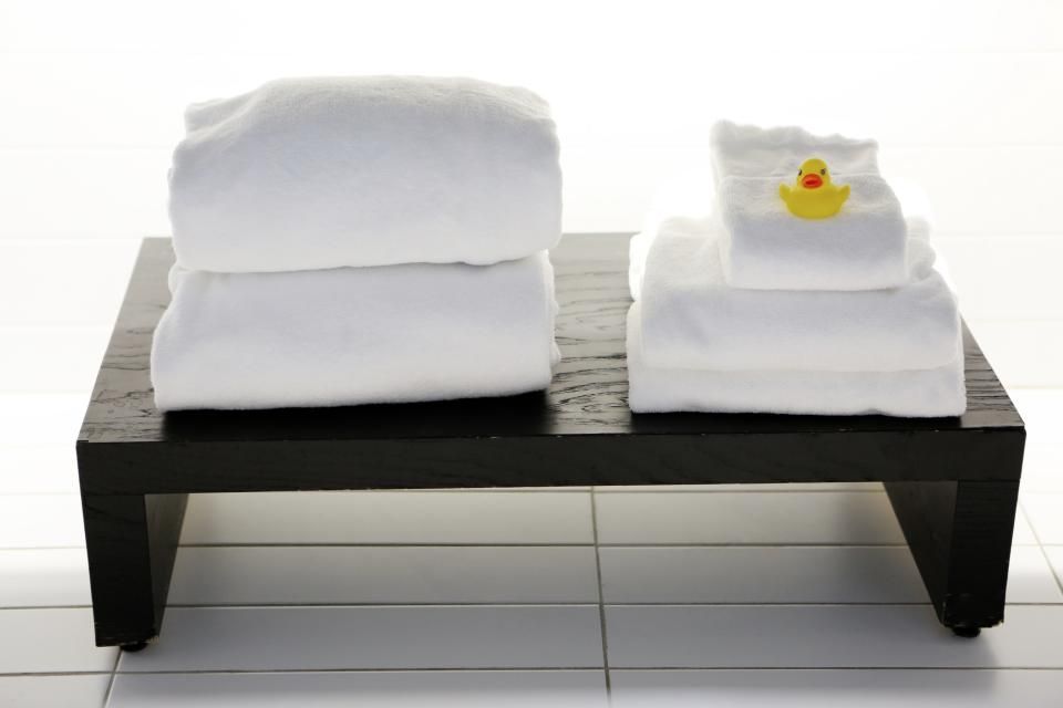 A spa treatment room prepared for a guest